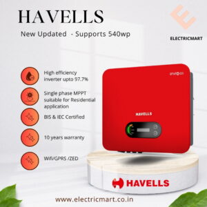 Havells 3.3 kW On-Grid Solar Power SystemWith 550 bifacial solar panel